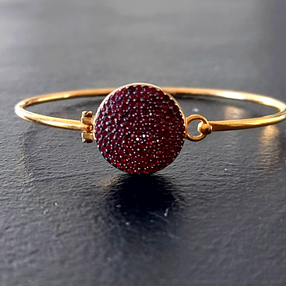 MICHAEL KORRS bangle bracelet with red stones ❣️.